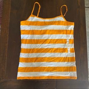 Sonoma Orange and White Striped Camisole